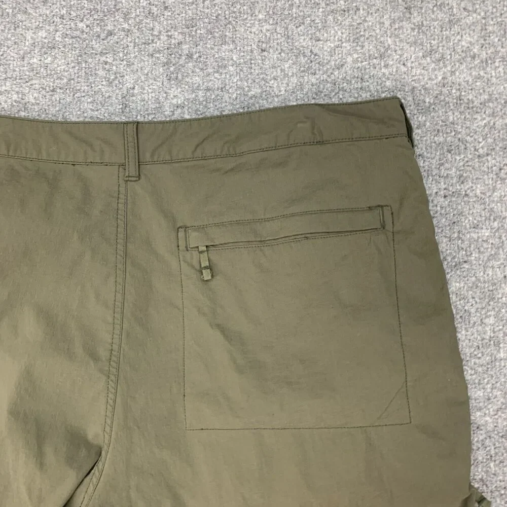 The North Face Shorts‎ Mens 38 Avocado Green Stretch Nyon Active Outdoor Hiking